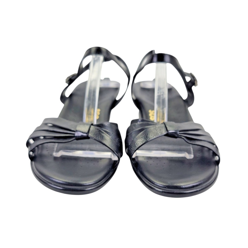 SAS Women's Strappy Quarter Strap Black Patent Leather Wedge Sandals Size 11 S - Picture 9 of 14